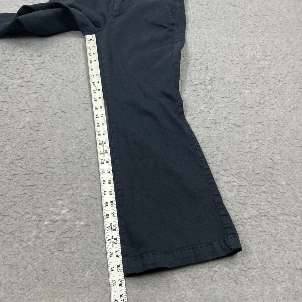 American Eagle Kick Boot Pants Women's 12 X-Short Dark Blue Cotton Twill Stretch